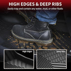 LASFIT Floor Mats & Cargo Mat Fit for Subaru Crosstrek & Impreza 2026 2025 2024, All Weather TPE Custom Fit Easy Clean Durable Floor Liners for Crosstrek & Impreza 2024-2026 Car Mats & Trunk Liner