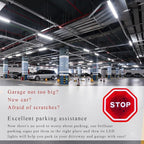 Parking Garage Flashing Stop Sign, Garage Parking Assistant LED Flashing Warning Stop Sign, Adjustable Height Parking Sensor Car Stop Target Indicator, Parking Assist Indicator