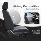 Coverado Car Seat Covers Front Seats, Seat Covers for Cars, Car Seat Protector, 2-Pack Car Seat Cushion Nappa Leather, Waterp