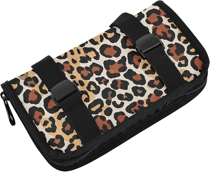 Car Tissue Holder Car Visor Organizer Tissue Box Holder for Car Sun Visor Organizer with Car Vehicle Accessories Essentials Interior for Women Men Brown White Leopard Print
