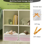 COMFY-HOMI 11.5"x7.5"x4.7" Storage Baskets for Organizing | Cotton Rope Woven Basket | Toy Storage Bin Box | Basket for Shelv