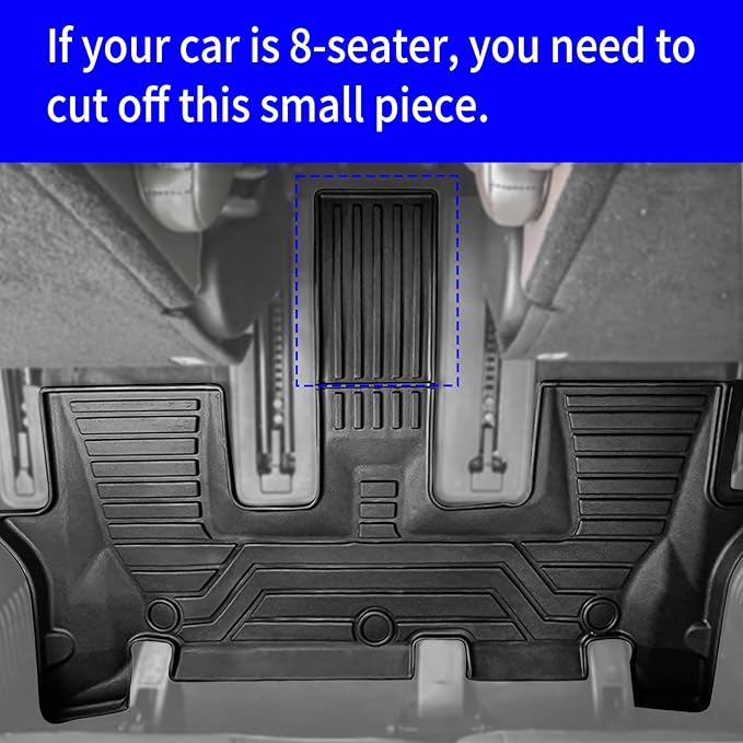 Rongtaod Floor Mats Compatible with 2020-2025 Kia Telluride 7&8 Seats Cargo Mat Trunk Mat Cargo Liner TPE All Weather Floor Liner 2024 Kia Telluride Accessories (Floor Mats)