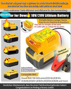 Jumper Starter Adapter for DeWalt 20V 60V Battery Car Jump Cables,Up to 3.5L Gas or 6.5L Diesel Engines,12V Portable Car Jump Starter,Automotive Booster Cable Adapter(Battery not Included)