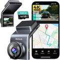 BOTSLAB 4K Dash Cam Front, STARVIS 2 Sensor, Voice Control, 64GB Card Included, 5GHz WiFi, Built in GPS, WDR Night Vision, 17
