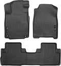 Husky Liners Weatherbeater Floor Mats | Fits 2015-2016 Honda CR-V | Front & 2nd Row, 3-pc Black - 98471