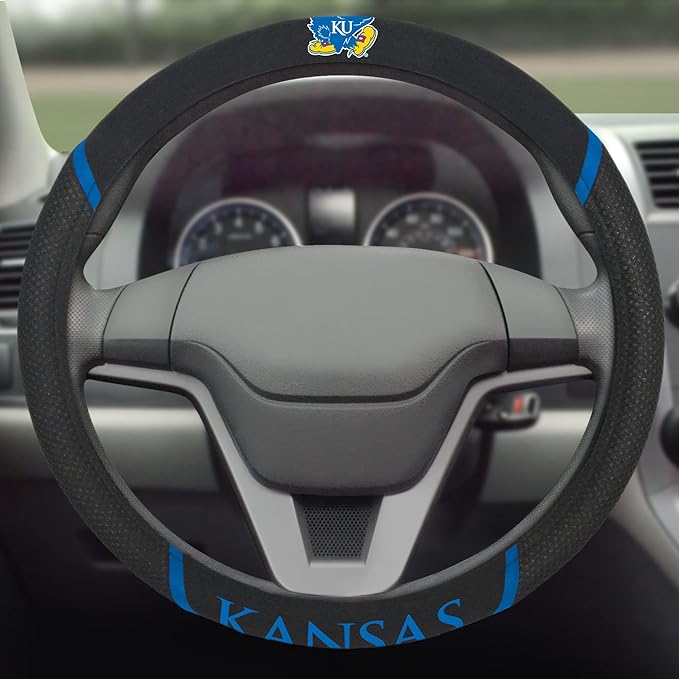 FANMATS NCAA Unisex-Adult Embroidered Steering Wheel Cover