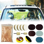 34Pcs Glass Polishing Kit, Multifunctional Scratch Remover Window Repair Tool for Window Repair, with Felt Polishing Wheel Po