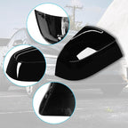 Jaronx Compatible with Tesla Model Y Juniper Mirror Cover Replacement 2025 2026, Right Passenger Side Clip-on Rear View Mirror Cover Cap for Model Y Juniper Accessories 1963539-D4-B (Solid Black)