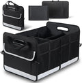 Car Trunk Organizer, 72L Large Capacity Waterproof Auto Storage with Non-Slip Bottom Strips, Collapsible Cargo Organizer for Suv