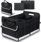 Car Trunk Organizer, 72L Large Capacity Waterproof Auto Storage with Non-Slip Bottom Strips, Collapsible Cargo Organizer for Suv