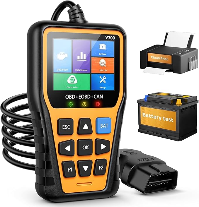 OBD2 Scanner Car Code Reader Support Voltage Test Plug and Play Fixd Car CAN Diagnostic Scan Tool Read and Clear Engine Error