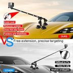Suction Car Mount 360 Camera for car for Insta360 car Mount x5/X4/X3/X2/GO 3/ONE/GoPro Max-47 Lockable Anti-Fall Selfie Stick
