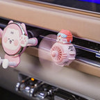 Car Air Fresheners Cute Pilot Cat Car Diffuser Rotating Propeller Cartoon Automotive Air Outlet Fan Creative Car Perfume Deco