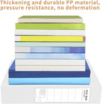 HUA JIE 2 Pack A4 Storage File Boxes Archives Case,65mm Spine,Box File Document Storage Box with Metal Clip for Office School