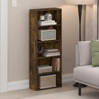 Furinno Basic Book Shelf, 5-Tier Bookshelf, Storage Organizer Bookcase with Open Shelf, 7 x 17 x 44, for Living Room, Bedroom