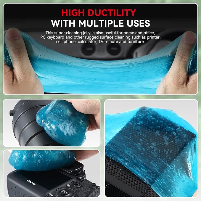 Auto Dynasty Car Cleaning Gel, 2024 Universal Auto Detailing Tools Car Interior Air Vent Dust Cleaner Slime Putty Jelly for P