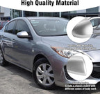 Compatible with Mazda 2 /Mazda 3 2010-2013 Right Passenger Side Mirror Cap Cover, Door Rearview Right Side Mirror Cover Replacement for Mazda, Silver