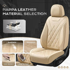 Coverado Car Seat Covers, Front Covers for Cars, Car Seat Cover Front Seats, Automotive Seat Cover, Waterproof, Leather Car S