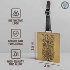 Iota Phi Theta Fraternity Paraphernalia - Official Vendor - Set of 2 Luggage Tags - Greek Letters and Shield