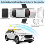 3PCS Car Window Shades Front Windshield Sun Shade Foldable Window Shade Custom Fit for Mazda CX-9 2019-2026 Accessories Car Shades for Front Windows Anti-UV Rays Block Heat