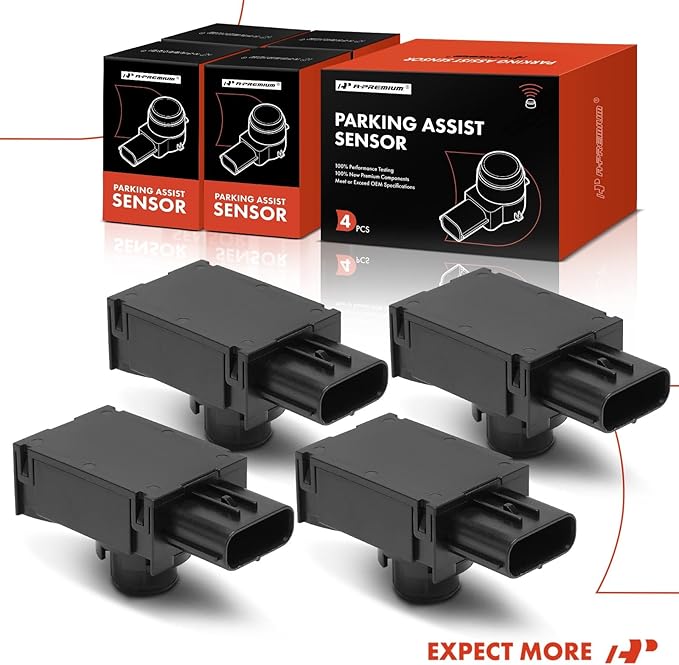 A-Premium 4-PC Reverse Backup Parking Assist Sensor Compatible with Select Lexus Models - ES350 2007-2012, Replace# 8934133110, 8934133110C0