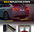 ROBLOCK 18" Parking Stopper for Garage, Car Stopper for Garage Precision Stopping, Heavy Duty Parking Block with Reflective Strips, Suitable for Car, SUV, Easy Install, 2 Packs