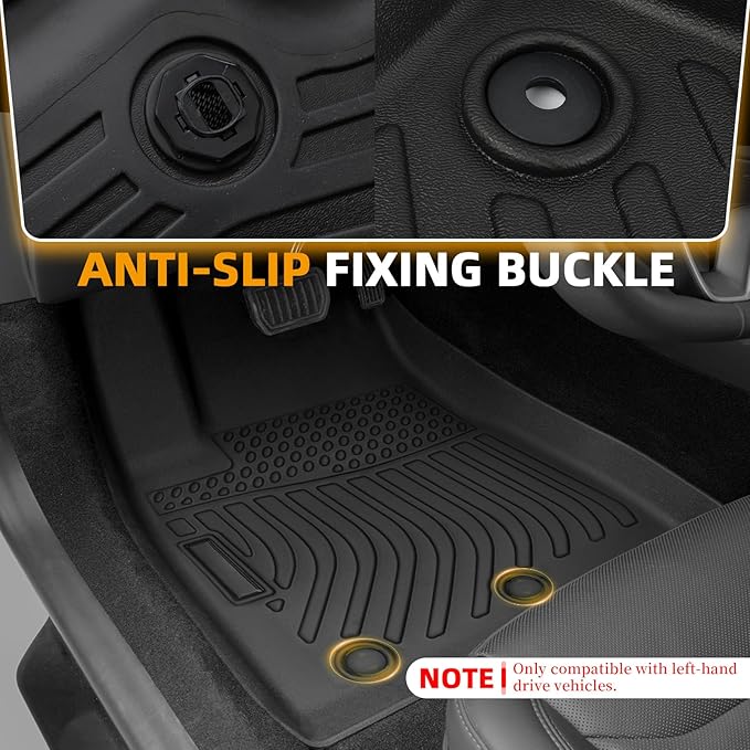 Floor Mats for Mitsubishi Outlander Sport 2011-2024, Outlander Sport Floor Mats Custom Fit Floor Liners & Seatback Mat & Cargo Liner, TPE Non-Slip Waterproof Summer Winter Outlander Mats Accessories