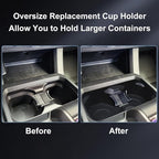 Kyostar Oversized Cup Holder for Toyota Tacoma 2016-2023, ABS Plastic Cup Holder Replacement, Black
