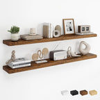 Dreamland 48Inch Floating Shelves for Wall, Rustic Wooden Storage Shelf for Living Room, Kitchen, Farmhouse, Wall Mounted Dis