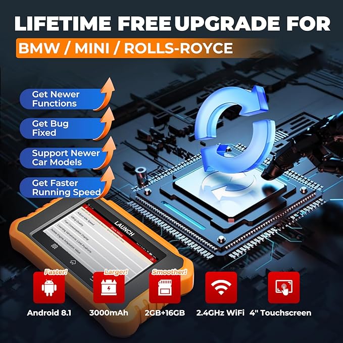 LAUNCH Creader Elite V2.0 for BMW OBD2 Scanner, 2026 Full Systems Bi-Directional Scan Tool, All Reset Services, ECU Code,