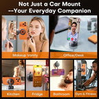 Magnetic Phone Holder for Car [98+ LB Strongest Suction & 2800gf Strongest Magnetic] 360° Adjustable Car Phone Holder for Magsafe Phone Holders for Your Car for iPhone 17 Pro Max 16 15 14 13 12 Plus