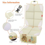 Car Seat Protector for Child Car Seat with Thick Padding, Non-Slip Backing, Mesh Storage Pockets, Waterproof Car Seat Covers 
