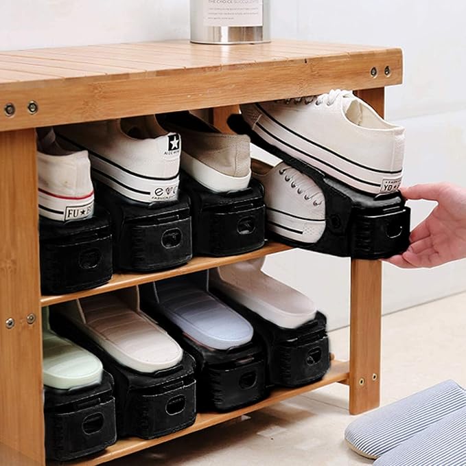 Neprock Closet Shoe Organizer,Shoe Storage Organizer Shoe Rack for Closet Organization,Shoe Slots Organizer De Zapatos Shoe H