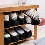 Neprock Closet Shoe Organizer,Shoe Storage Organizer Shoe Rack for Closet Organization,Shoe Slots Organizer De Zapatos Shoe H
