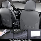 Coverado Front Seat Covers, Waterproof Nappa Leather Car Seat Cover, Sideless Car Seat Covers Front Seats, Driver Seat Cover,
