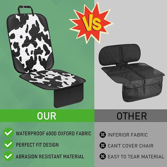 Siivton Car Seat Protector for Child Car Seat,Waterproof Car Seat Cover with Thick Padding, Non-Slip Backing, Protects Fabric