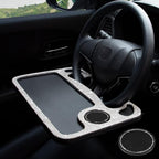 eing Bling Auto Steering Wheel Desk, Laptop,Tablet, Notebook Car Travel Table, Food Eating Hook On Steering Wheel Tray, for Constant Travelers, Fits Most Vehicles Steering Wheels,White