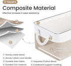 Storage Baskets for Shelves 13.8x9.8x6.7 Inch, Foldable Fabric Storage Bins with Handles, Small Storage Baskets for Organizin