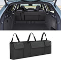 Car Trunk Organizer, Waterproof Collapsible Cargo Bag with 4 Pockets,Backseat Hanging Large Storage with Adjustable Straps, St