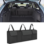Car Trunk Organizer, Waterproof Collapsible Cargo Bag with 4 Pockets,Backseat Hanging Large Storage with Adjustable Straps, St