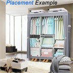1PC Multifunctional Simple Wardrobe, Fabric Cabinet, organizing Cabinet, Metal Frame, Steel Pipe Reinforcement, Portable and 
