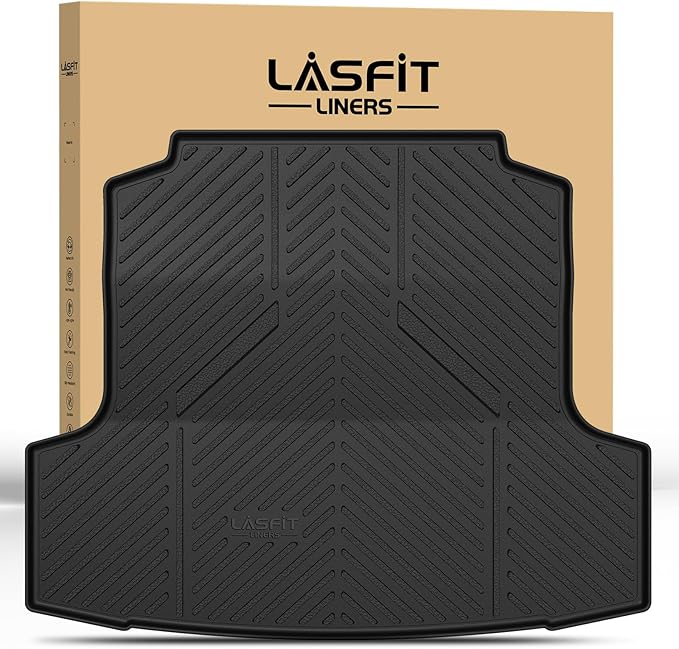 LASFIT Cargo Mat for Nissan Altima 2019-2026, All Weather TPE Custom Fit Durable No-Curling Trunk Mat for Altima 2019 2020 2021 2022 2023 2024 2025 2026 Cargo Liner Cargo Tray Accessories, Black