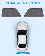 Car Window Shades for Ford Explorer(2011-2019), 2-Pack Rear Window Sun Shades for Baby – Breathable Mesh, UV & Heat Blocker, Privacy Protection for Camping, Travel, Sleep & Nursing