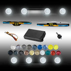 New Features Forward and Reverse Parking sensors, Option to Measure Distance in inches, bidirectional Display Option, and Customizable Digital Direction 18 Color Probes to Choose from(White)