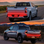 Nilight Truck Tailgate Light Strip 60" Quad Row 648 LED Strip with Red Running Brake Lights White Reverse Lamp Amber Turn Signals
