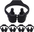 Honsky Cell Phone Tablet Stands (Pack of 5) Thumbs-up Cellphone Holder, Tablet Display Stand, Mobile Smartphone Mount Cradle for Desk Desktop - Universal, Multi-Angle, Cute, Black