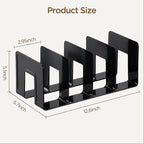 HBlife Black Acrylic Kids Shoe Rack for Closet Organizers and Storage, Small Shoe Rack 4 Sections Toddler Baby Shoe Storage O