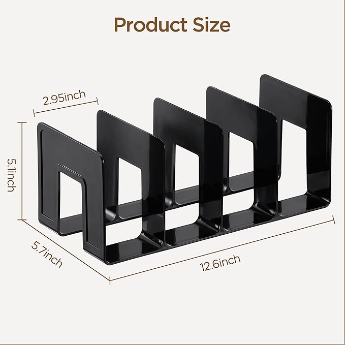 HBlife Black Acrylic Kids Shoe Rack for Closet Organizers and Storage, Small Shoe Rack 4 Sections Toddler Baby Shoe Storage O