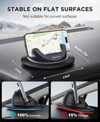 Beeasy Dashboard Cell Phone Holder for Your Car, Car Phone Holder with 360°Rotatable Silicone Non-Slip, Universal Car Phone M