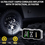 Jump Starter with Air Compressor, 7000A 26800mAh 150PSI Portable Car Battery Jump Starter (All Gas/10.0L Diesel), Jump Box